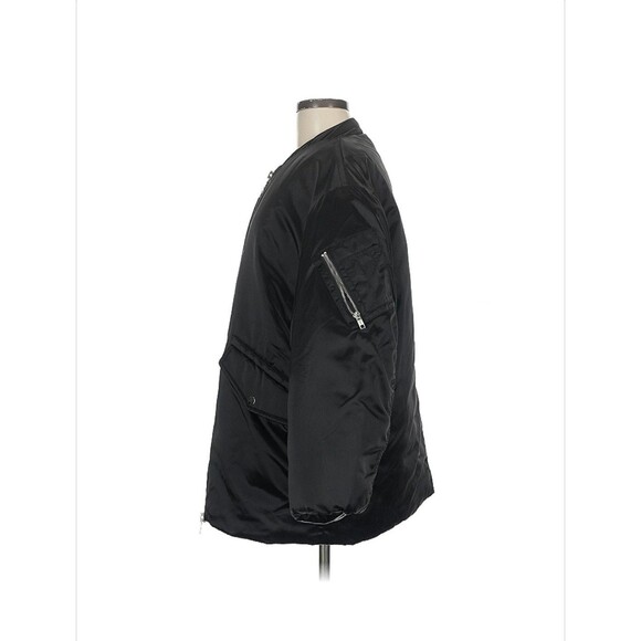 Stand Studio Icon Prim Black Satin Bomber Jacket Size EU 36 / US 6 Jacket Coat - Picture 3 of 11